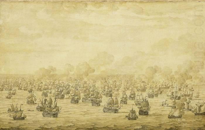 The First Battle of Schooneveld, 28 May 1673, Willem van de Velde the Elder